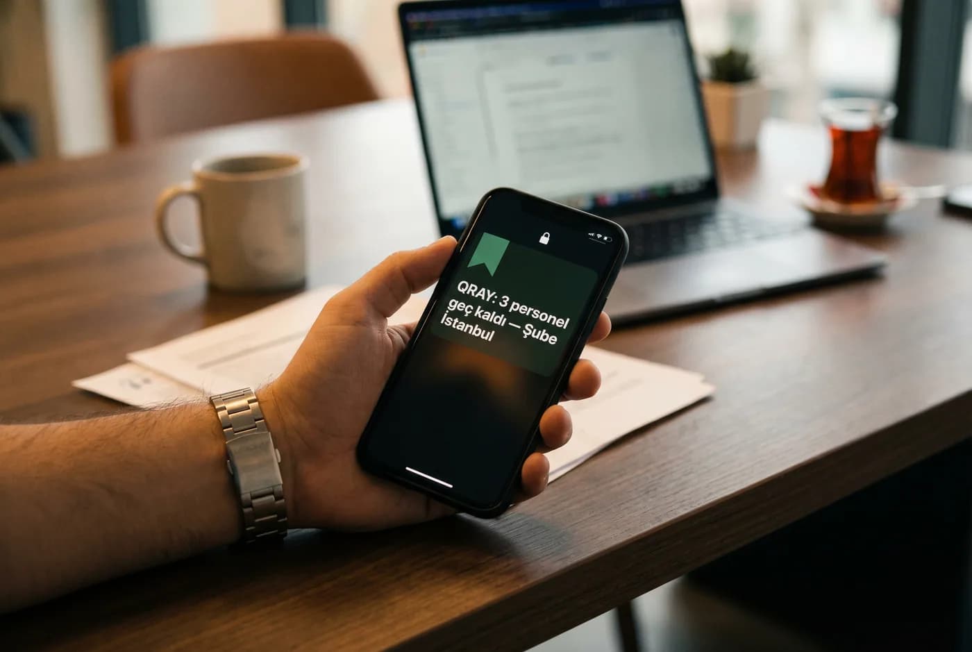 Push notification alerts for shifts and clock-ins